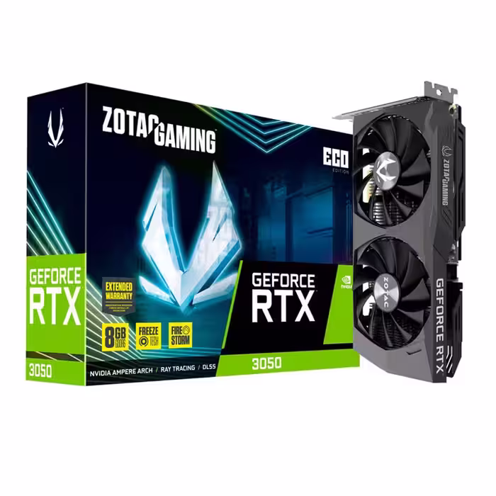 کارت گرافیک Zotac Gaming GeForce RTX 3050 Eco 8GB GDDR6 128Bit