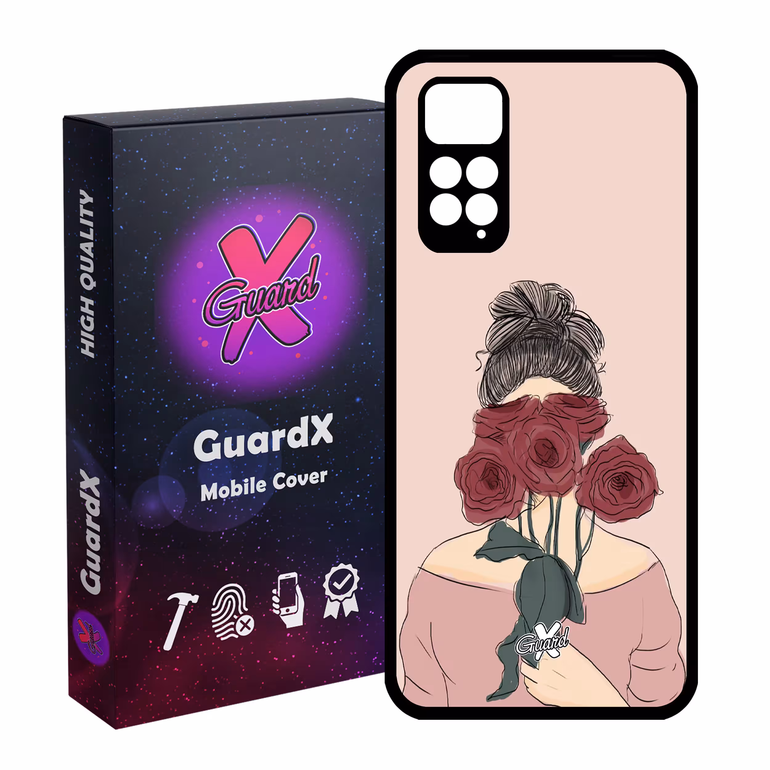 کاور گارد ایکس طرح دختر مدل Glass10284 مناسب برای گوشی موبایل شیائومی Redmi Note 11S/ Note 11 4G