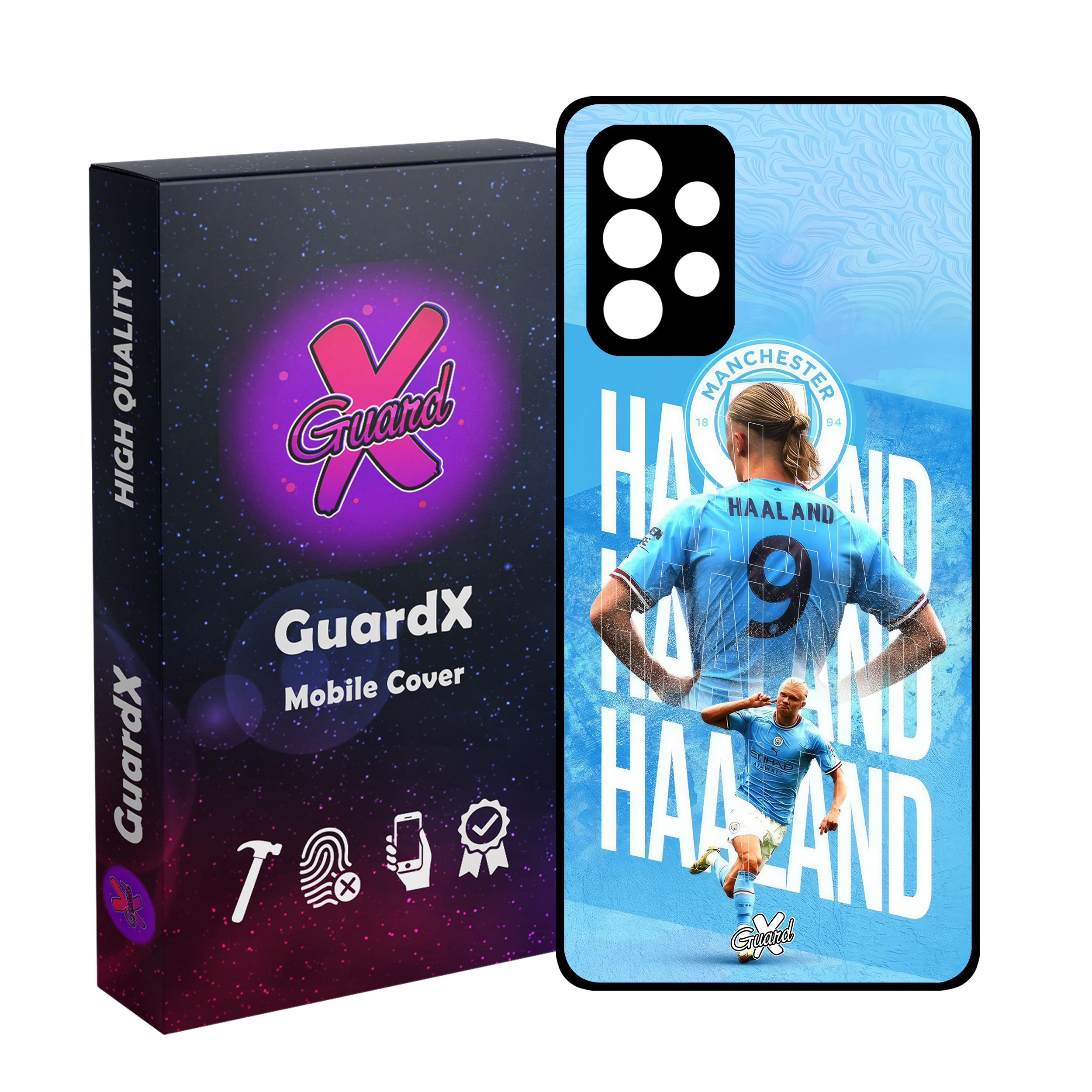 کاور گارد ایکس طرح ارلینگ هالند مدل Glass10575 مناسب برای گوشی موبایل سامسونگ Galaxy A52/A52S