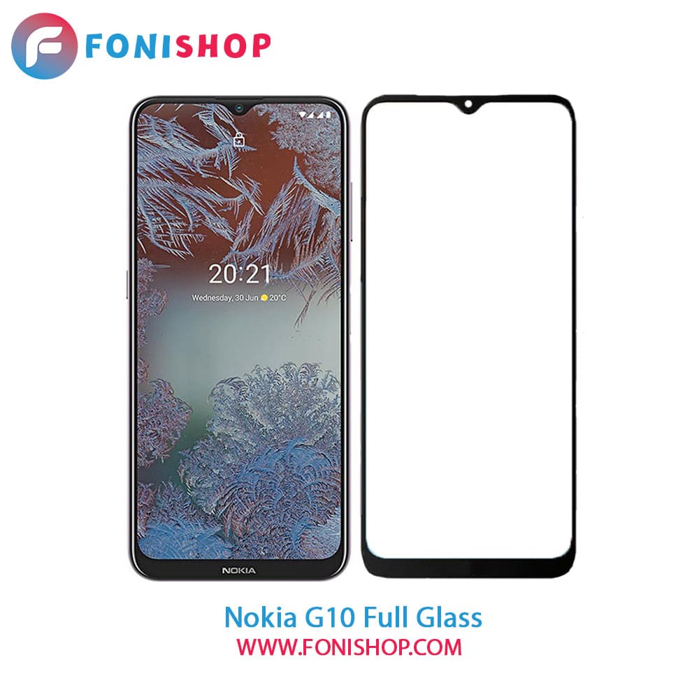 گلس محافظ صفحه نمایش فول تمام صفحه نوکیا Nokia G10