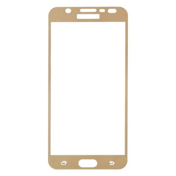 گلس ضد خش و محافظ تمام چسپ طلایی GLASS SAMSUNG J7 PRIME G610 FULL GOLD