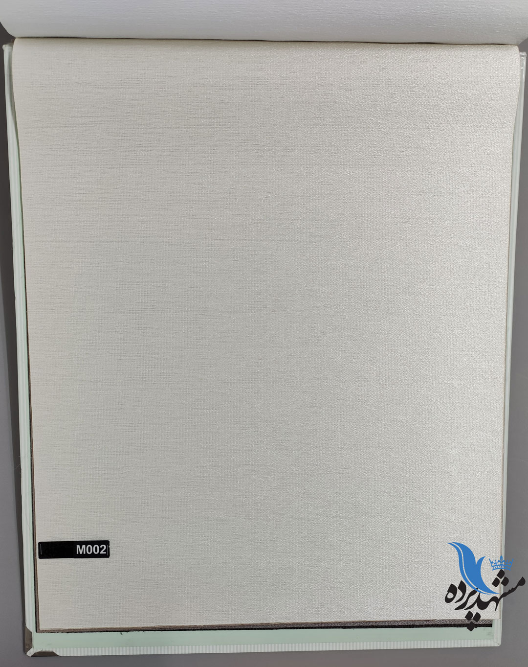 پرده شیدرول ساده رنگ شیری کد M002