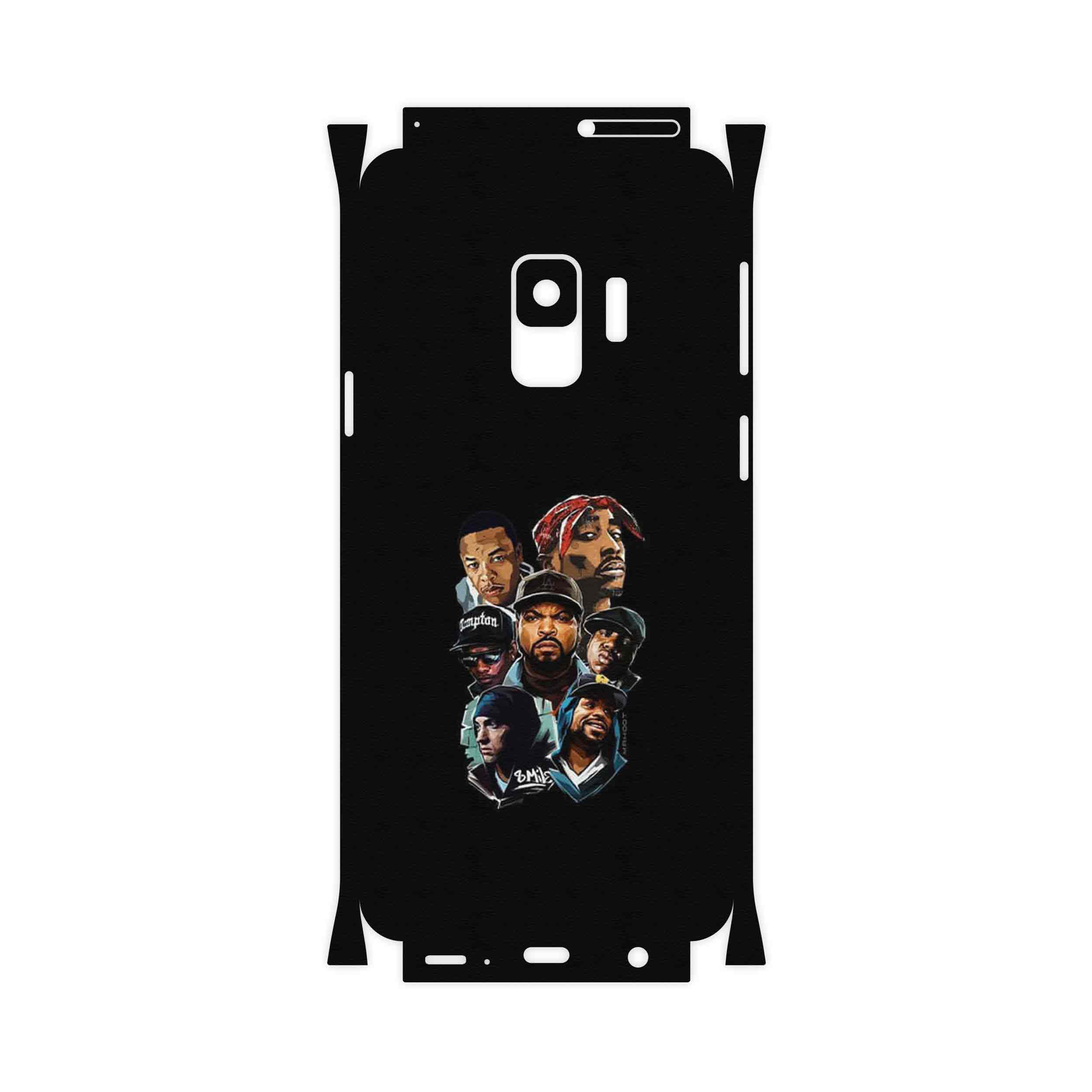 برچسب پوششی ماهوت مدل Great Rappers Digital Art-FullSkin مناسب برای گوشی موبایل سامسونگ Galaxy S9