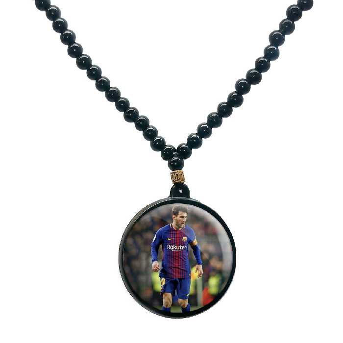 گردنبند پرمانه طرح مسی کد pmd.8694 مدل دو طرفه