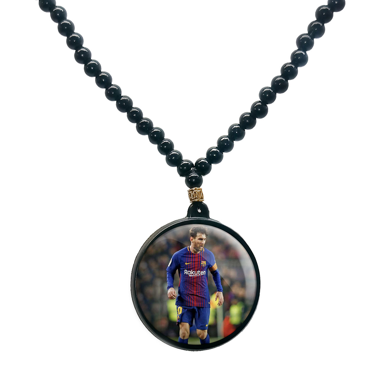 گردنبند پرمانه طرح مسی کد pmd.8694 مدل دو طرفه