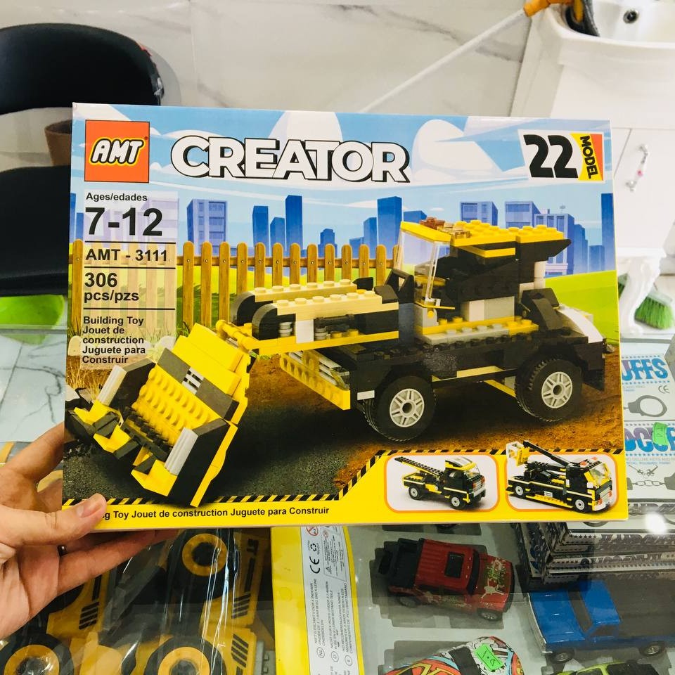 لگو 22 مدل مختلف ماشین های راهسازی