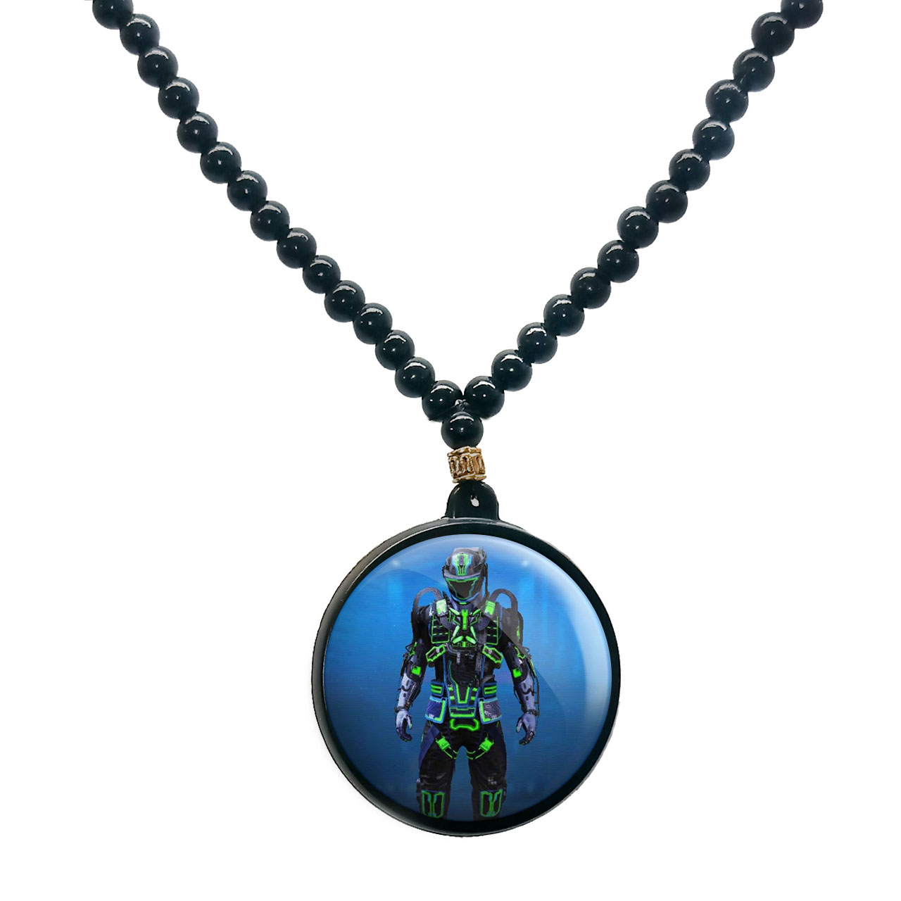 گردنبند پرمانه طرح call of duty کد pmd.7625 مدل دو طرفه