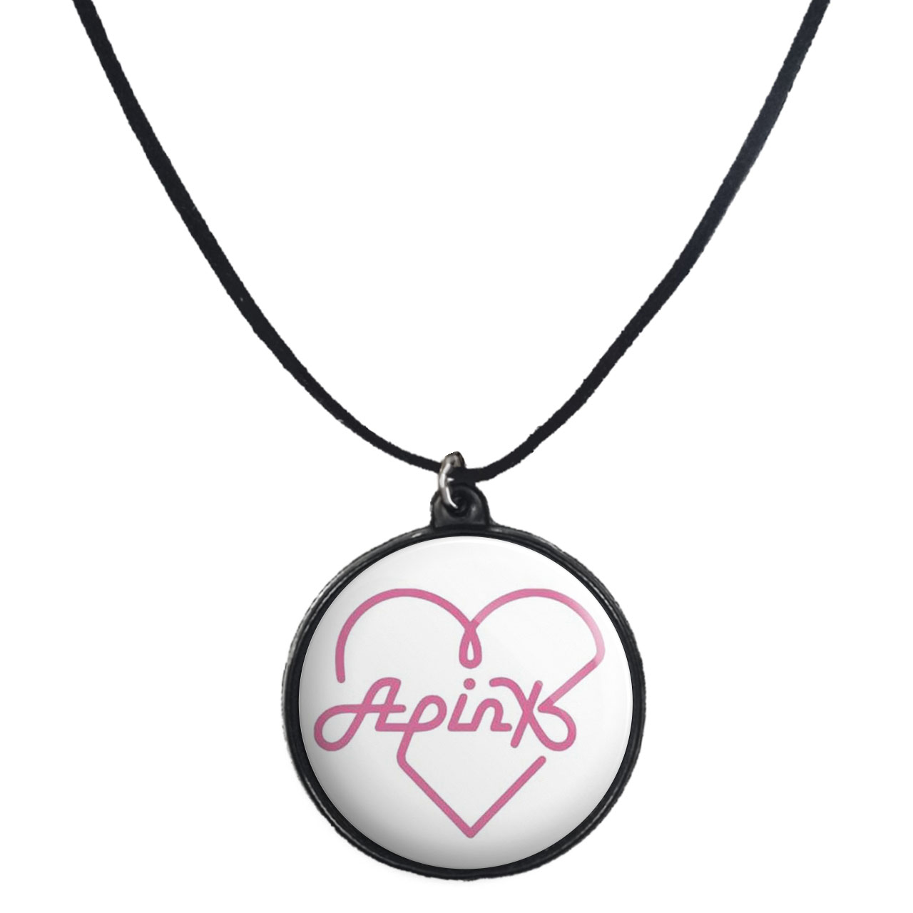 گردنبند پرمانه طرح Apinkگروه موسیقی کد pmb.12052مدل دو طرفه