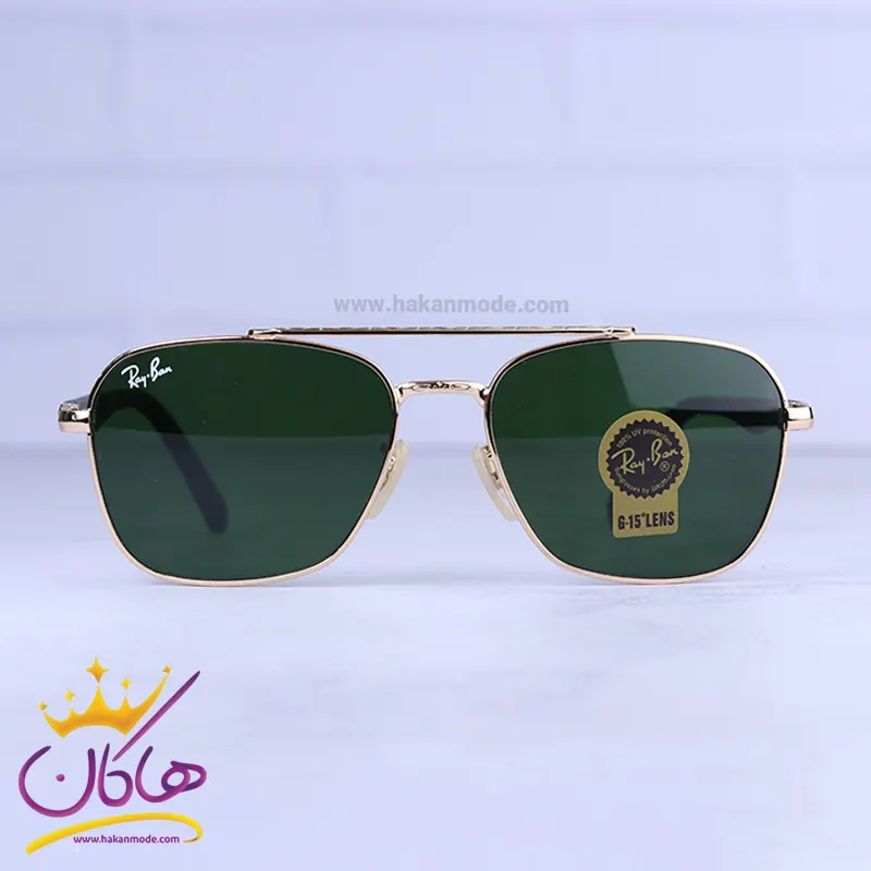 عینک آفتابی مردانه ری بن تمام فریم طلایی RB 5712/2