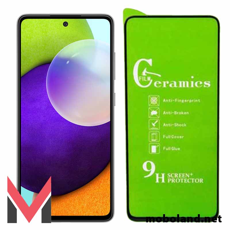 قیمت گلس تمام صفحه سرامیکی شفاف سامسونگ Galaxy A52 - موبولند