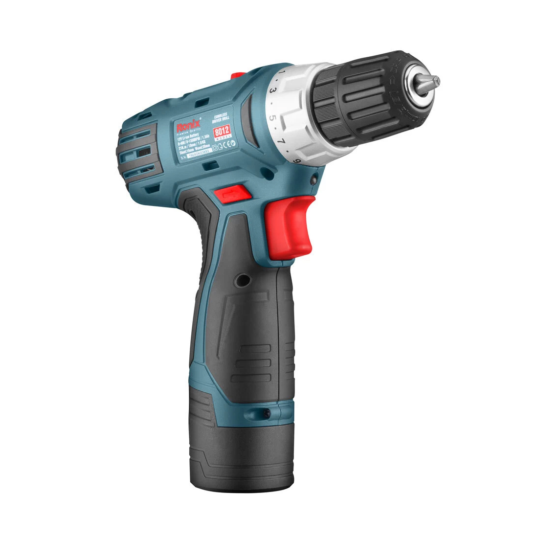 دریل پیچ‌گوشتی شارژی 12 ولت رونیکس مدل 8012