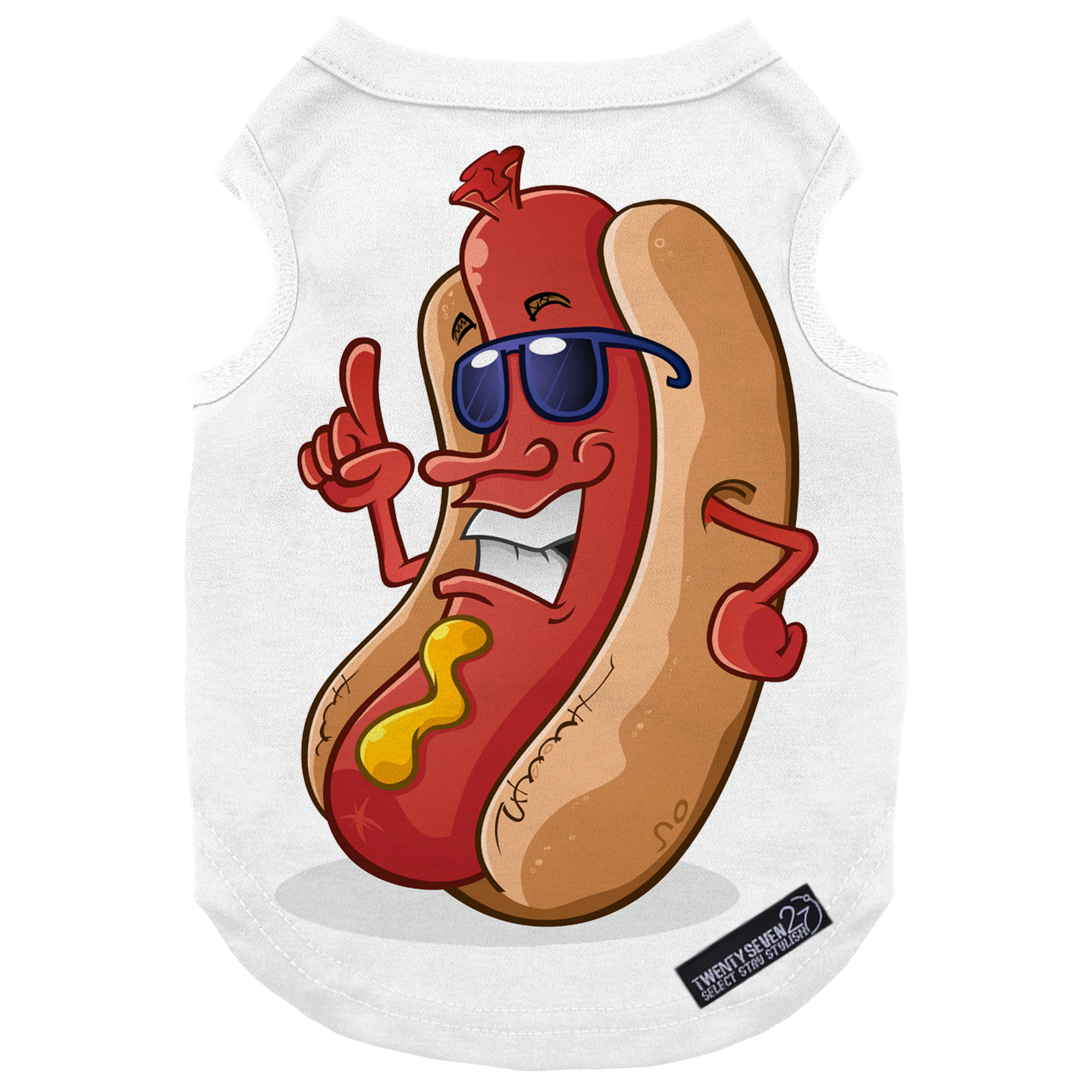 لباس سگ و گربه 27 طرح Hot Dog Handsome کد MH8485 سایز M