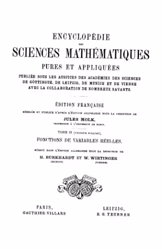 خرید و دانلود نسخه کامل کتاب Encyclopedie des sciences mathematiques. II 1. Fonctions de variables reelles French