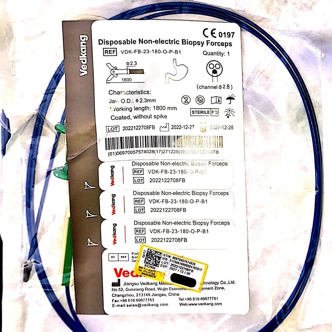 فورسپس بیوبسی کلونوسکوپی روکش دار بدون سوزن ا Disposable Non electric Biopsy For