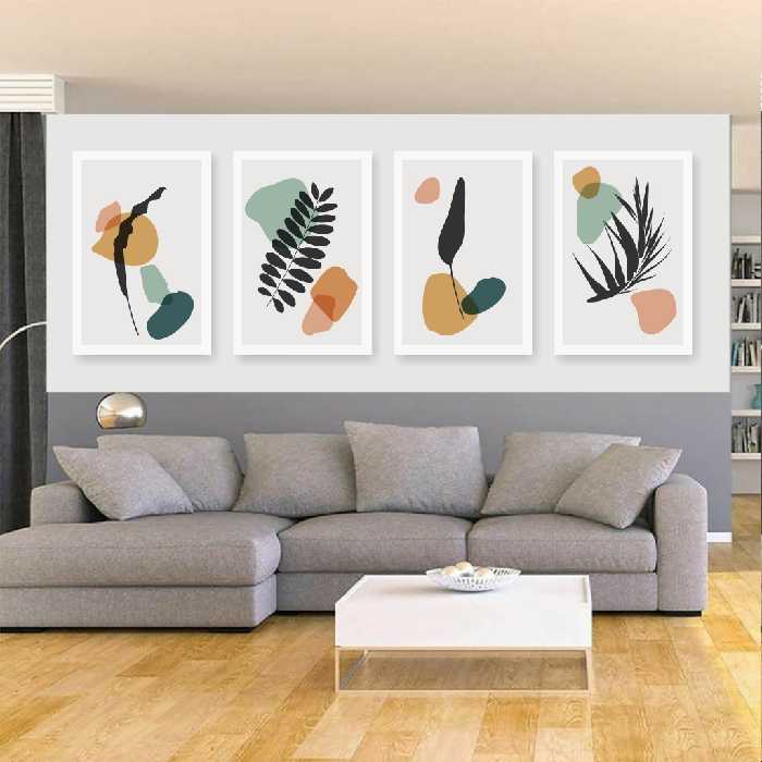 تابلو بوم طرح مینیمال مدل SDB703 مجموعه 4 عددی 