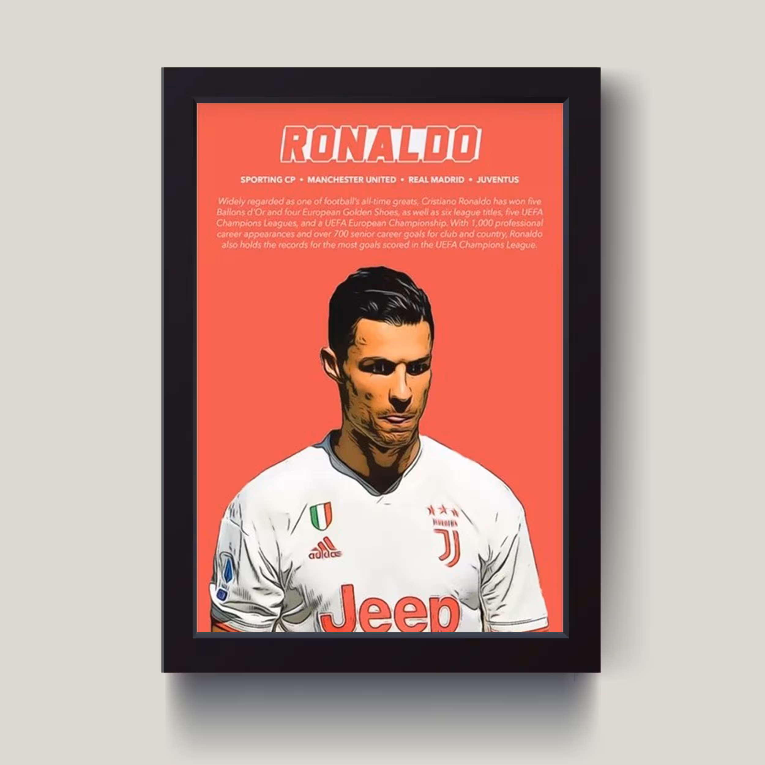 تابلو مدل رونالدو Ronaldo کد G14-15