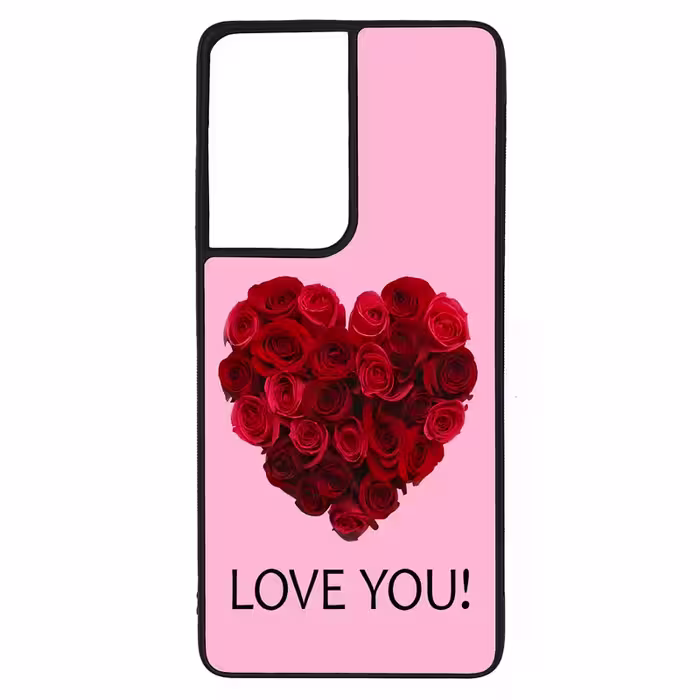 کاور طرح LOVE YOU کد G-031 مناسب برای گوشی موبایل سامسونگ Galaxy S21 Ultra | دیجی قاب دونی