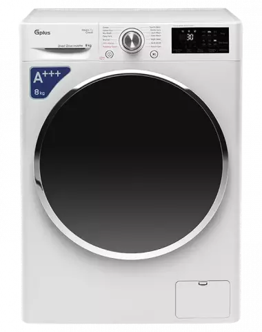 ماشین لباسشویی اتومات 8 کیلوگرم جی پلاس مدل GWM-L808W