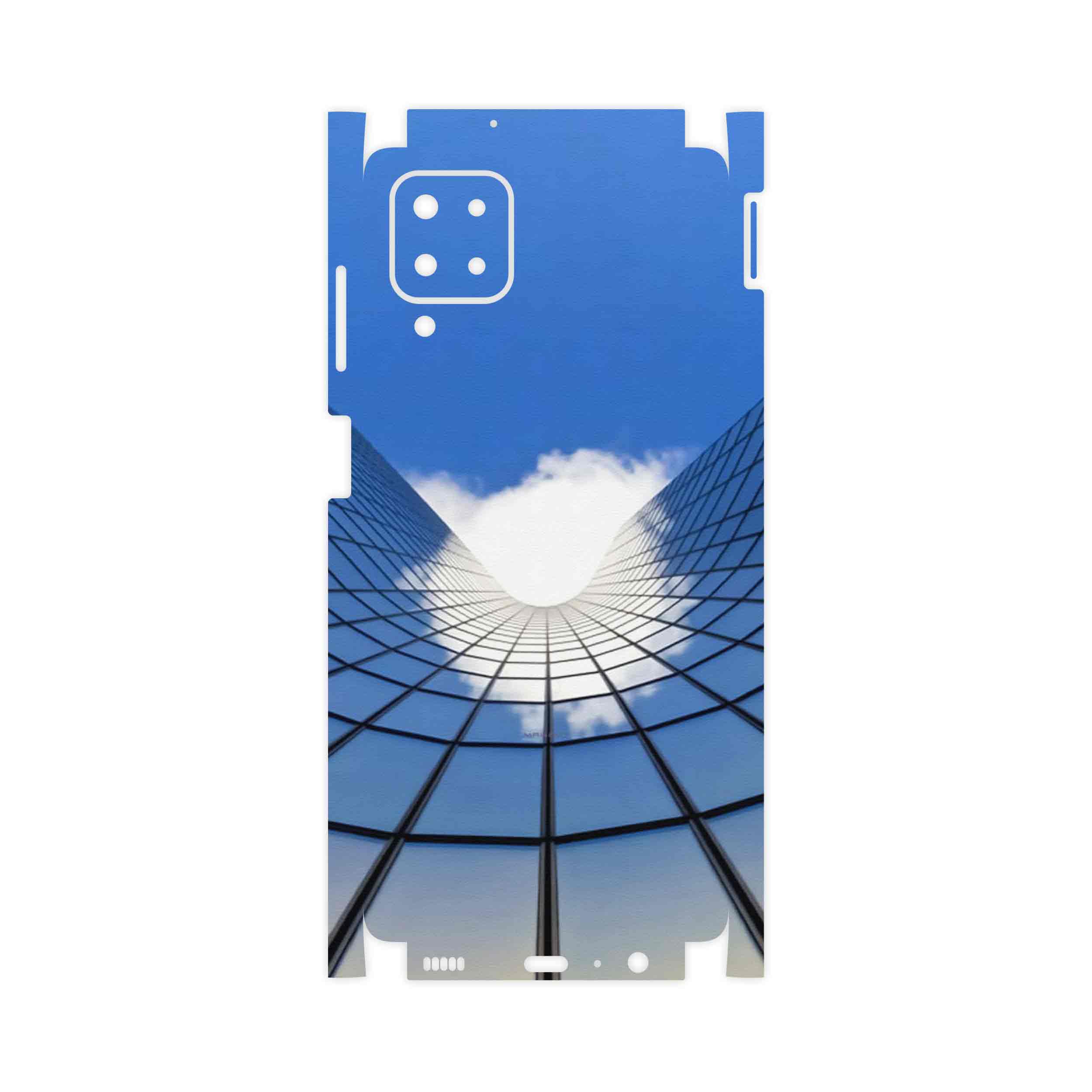 برچسب پوششی ماهوت مدل Glass skyscraper-FullSkin مناسب برای گوشی موبایل سامسونگ Galaxy F12