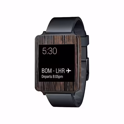 برچسب ماهوت طرح Burned Wood مناسب برای ساعت هوشمند ال جی G Watch