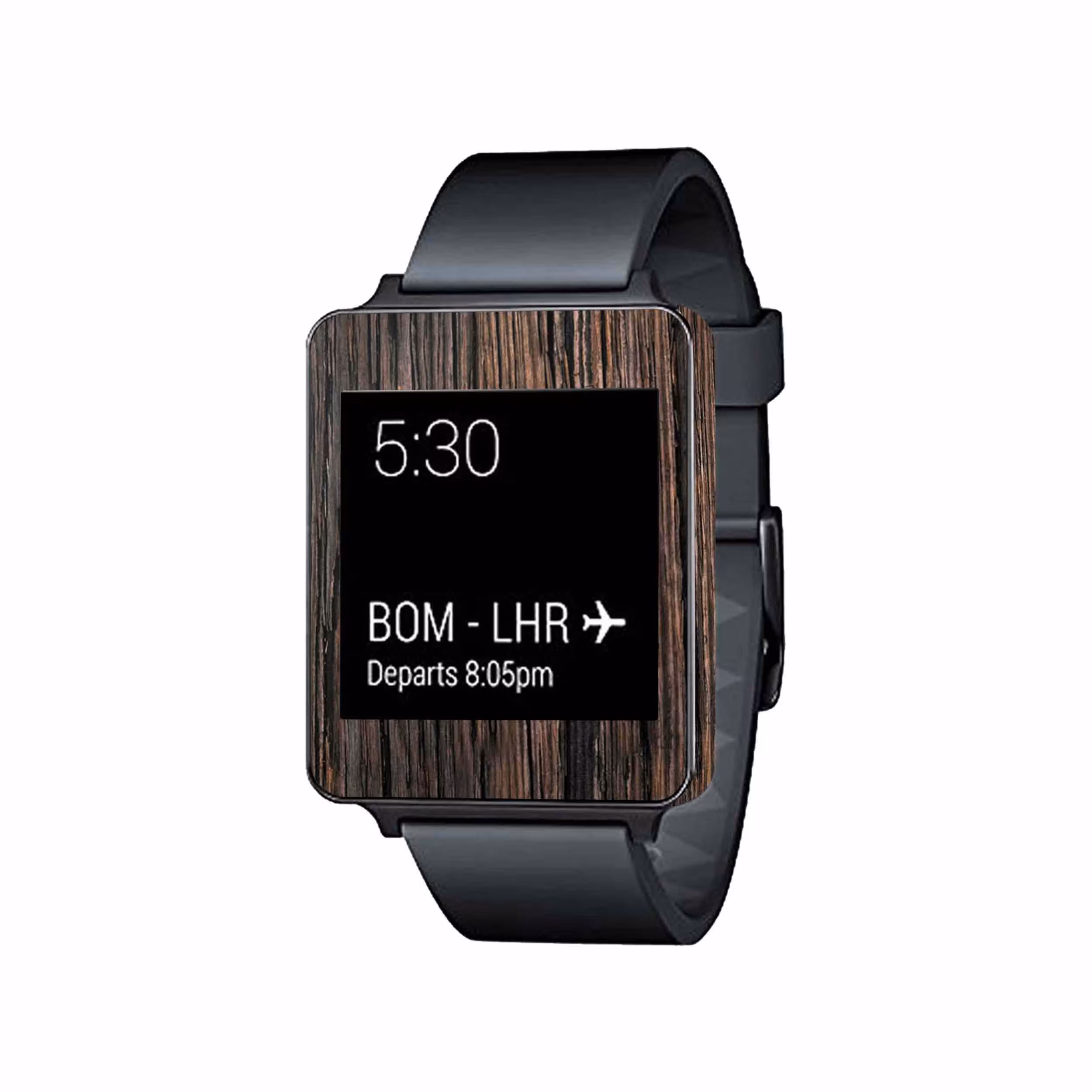 برچسب ماهوت طرح Burned Wood مناسب برای ساعت هوشمند ال جی G Watch