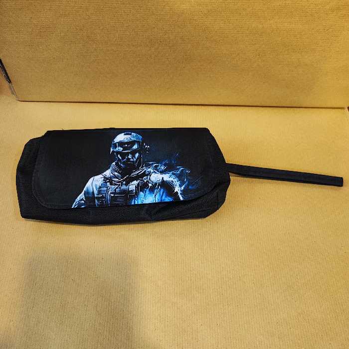 جامدادی برنزنتی 2 زیپ طرح بازی کال آف دیوتی 