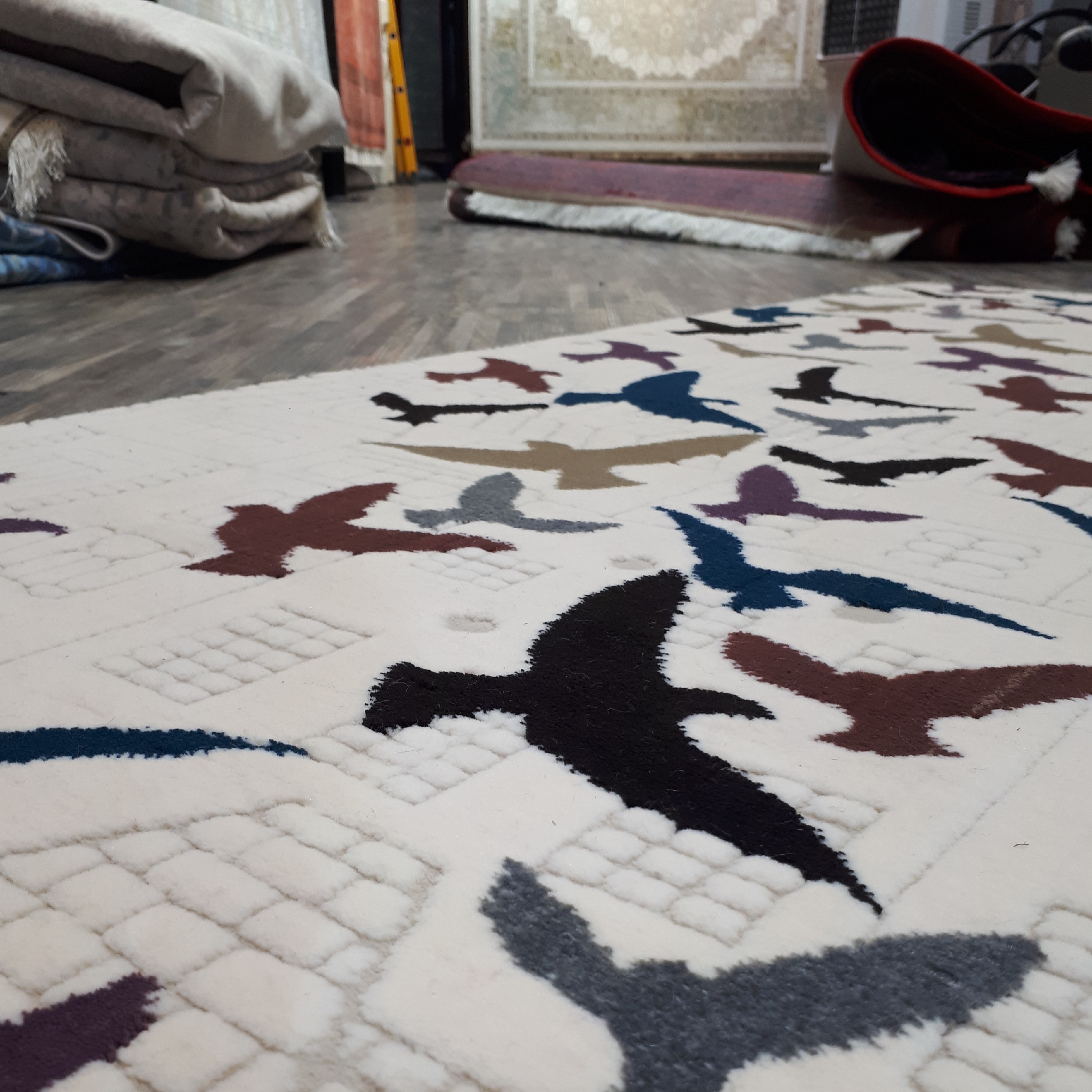 فرش ماشینی طرح فانتزی 700 شانه صد در صد اکرولیک تراکم 2100