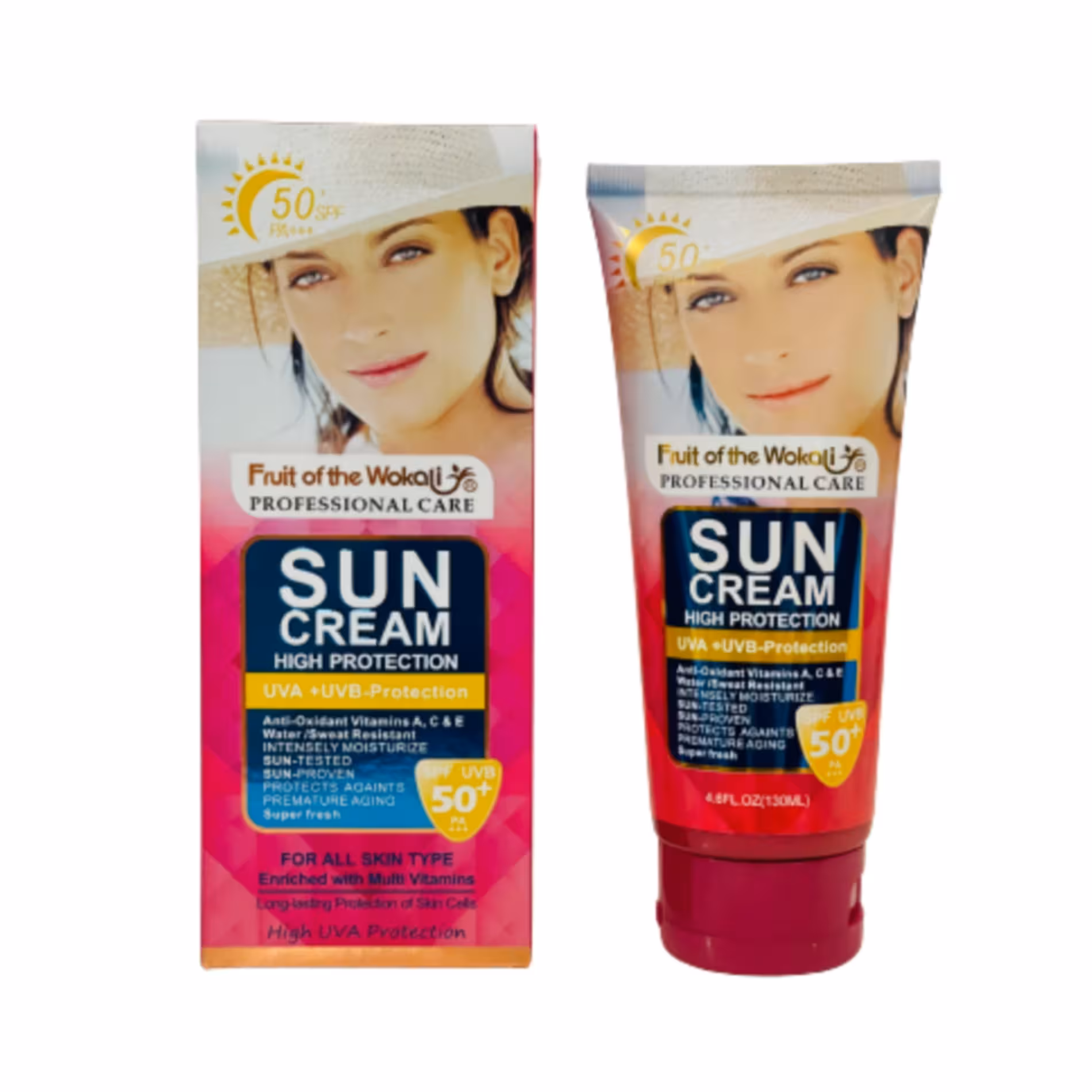 لوسیون ضدآفتاب ووکالی مدل spf50 حجم 130 میلی لیتر