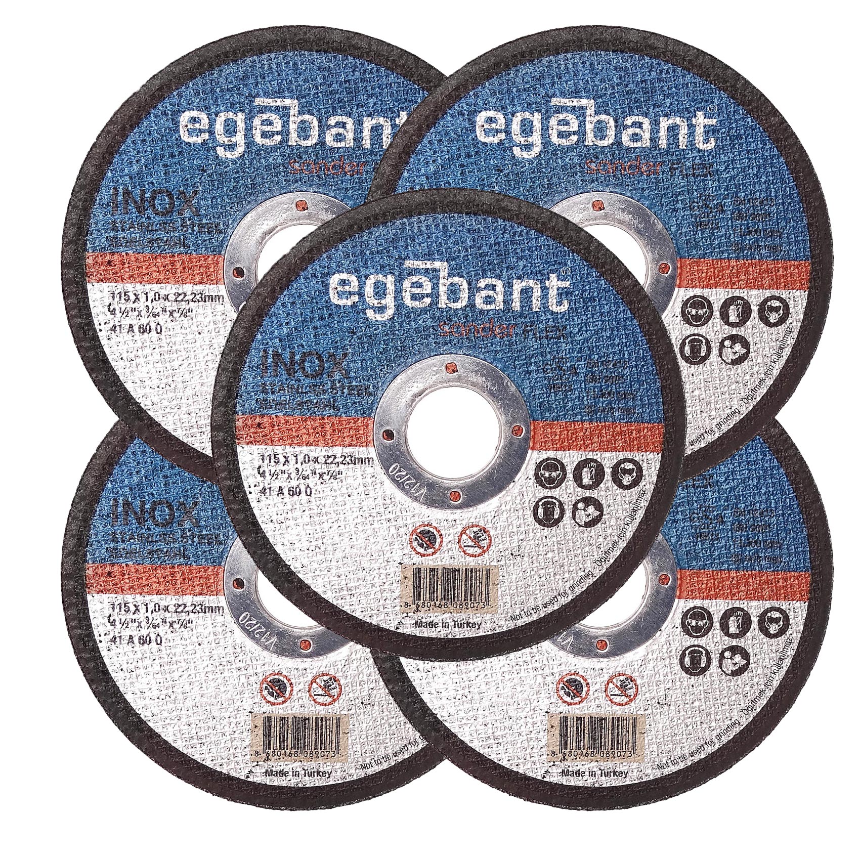 صفحه برش آهن اگبانت مدل ART-Eg-115x1-5 مجموعه 5 عددی