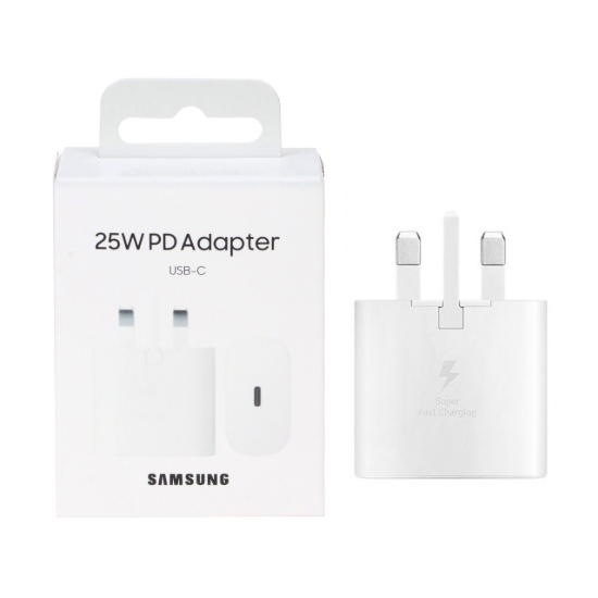 شارژر دیواری 25 وات فست سه پین USB-C سامسونگ مدل TA800