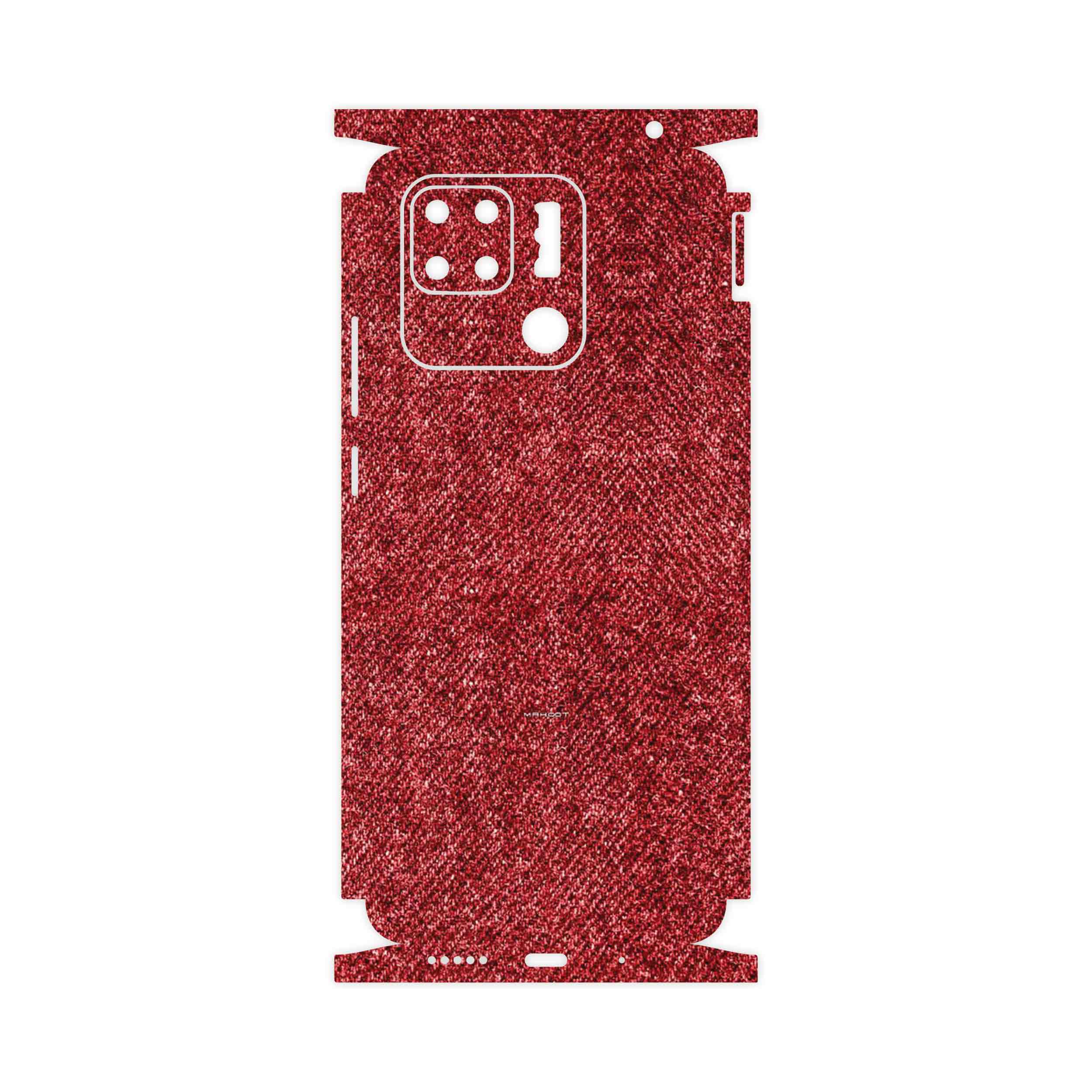 برچسب پوششی ماهوت مدل Fabric Texture 4-FullSkin مناسب برای گوشی موبایل شیائومی Redmi 10C