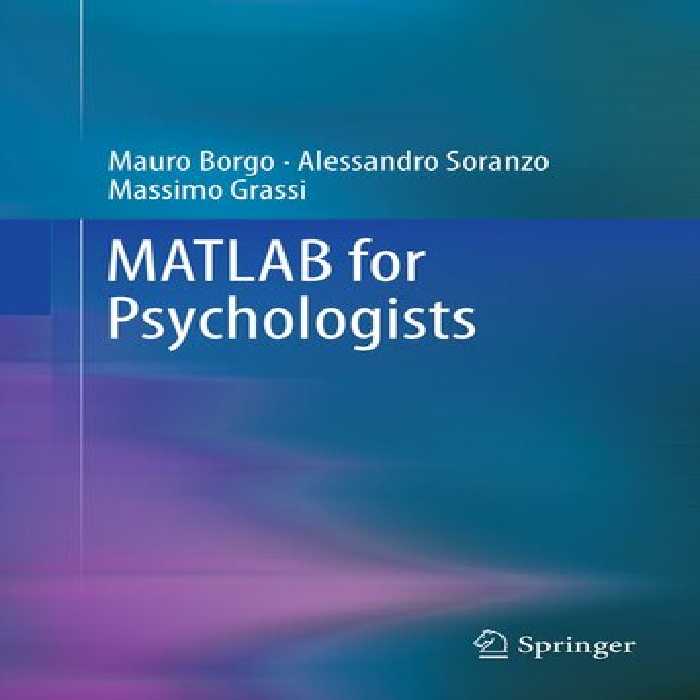 خرید و دانلود نسخه کامل کتاب MATLAB for Psychologists
