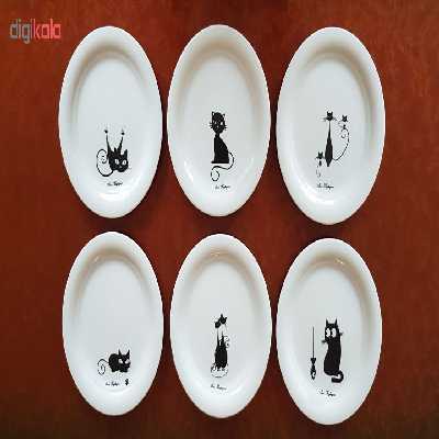 پیش دستی سارا باقرپور مدل Cat B بسته 6 عددی 