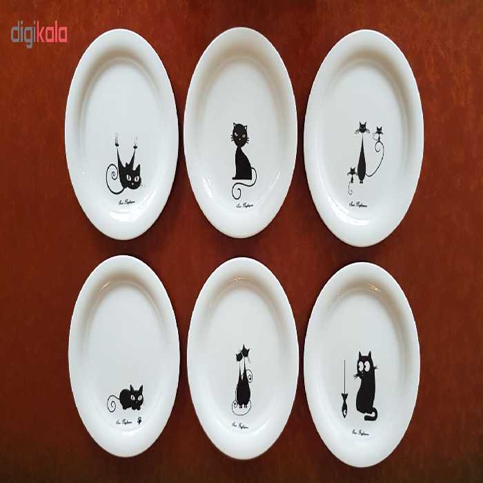 پیش دستی سارا باقرپور مدل Cat B بسته 6 عددی 