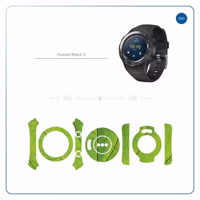 برچسب ماهوت مدل Leaf-Texture مناسب برای ساعت هوشمند هوآوی Watch 2