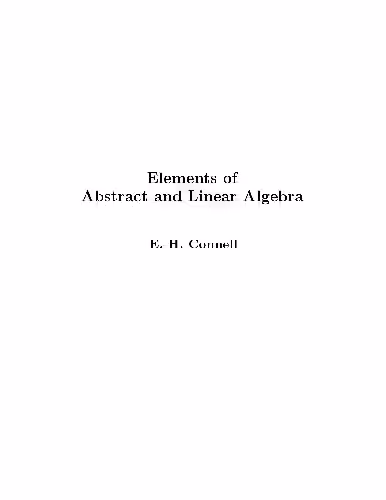 خرید و دانلود نسخه کامل کتاب Elements of Abstract and Linear Algebra