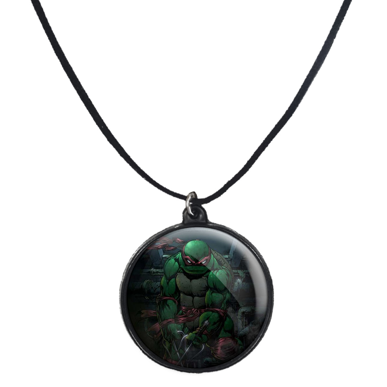 گردنبند پرمانه طرح لاکپشت‌های نینجا کد pmb.9970 مدل دو طرفه