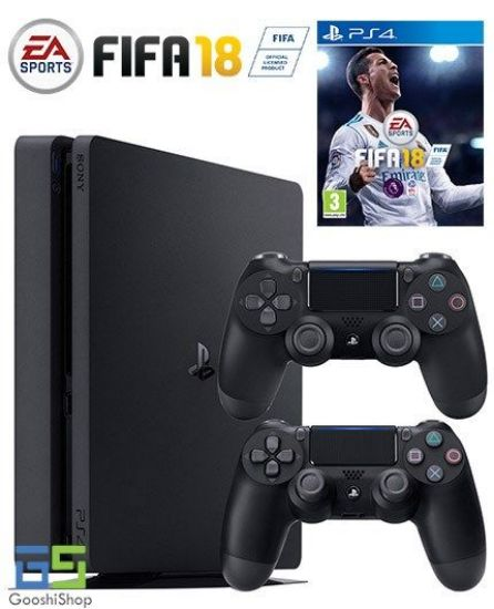 قیمت و خرید باندل کنسول بازی سونی پلی استیشن 4 اسلیم - 1 ترابایت به همراه یک دسته اضافه و بازی فیفا 18 - برین تک