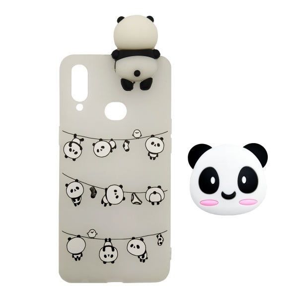 کاور مدل پاندا مناسب برای گوشی موبایل هوآوی Y6p به همراه پایه نگهدارنده