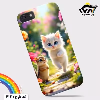 قاب موبایل طرح گربه ناز کد 613