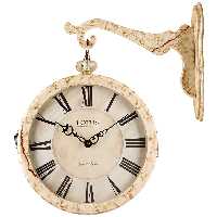 ساعت ديواری دو طرفه چوبی لوتوس کد محصول: WD-972-MARBLE
