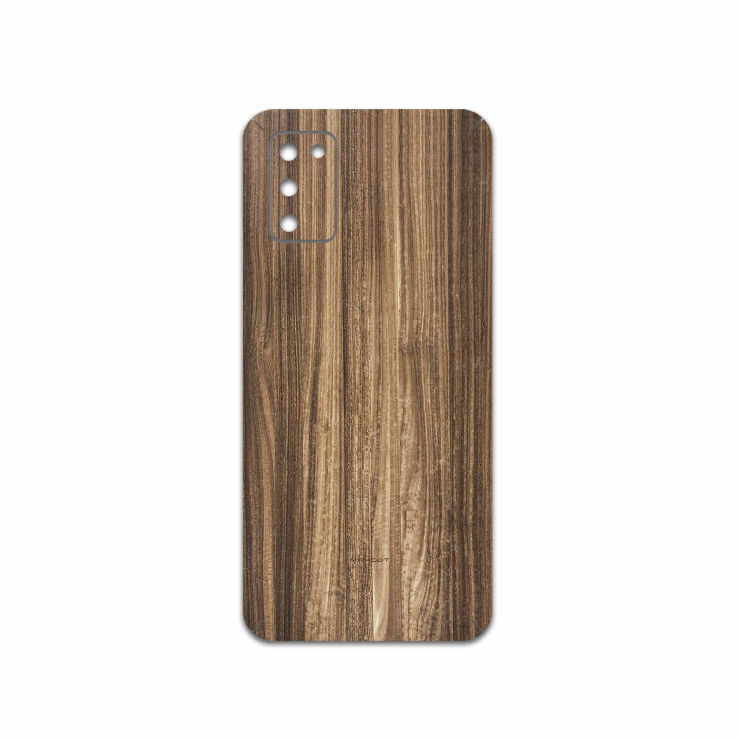 برچسب پوششی ماهوت مدل Light-Walnut-Wood مناسب برای گوشی موبایل سامسونگ Galaxy A03S