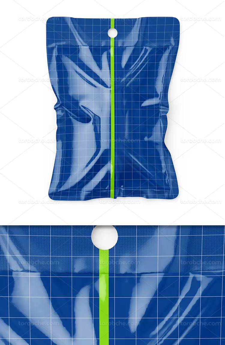 موکاپ بسته بندی فویلی | گرافیک با طعم تربچه