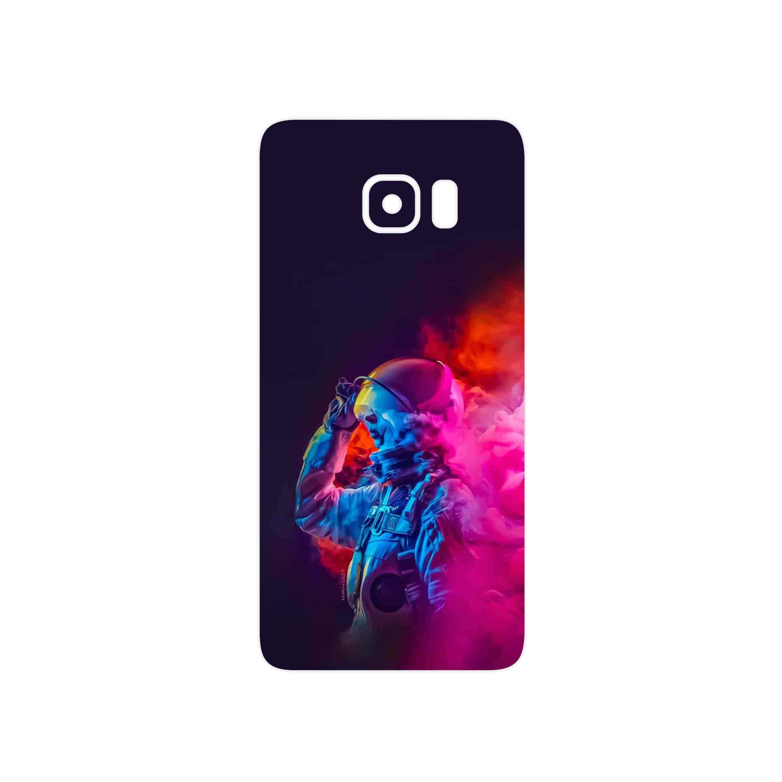 برچسب پوششی ماهوت مدل Smoke Rainbow Digital Art 1 مناسب برای گوشی موبایل سامسونگ Galaxy S6 Edge