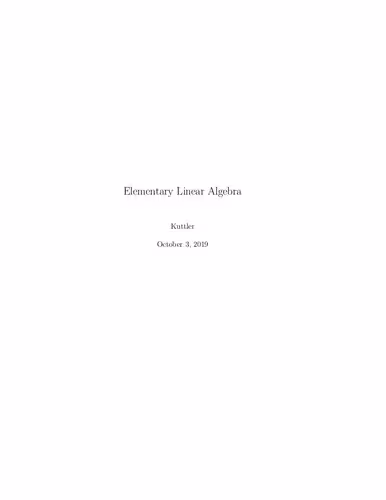 خرید و دانلود نسخه کامل کتاب Elementary Linear Algebra
