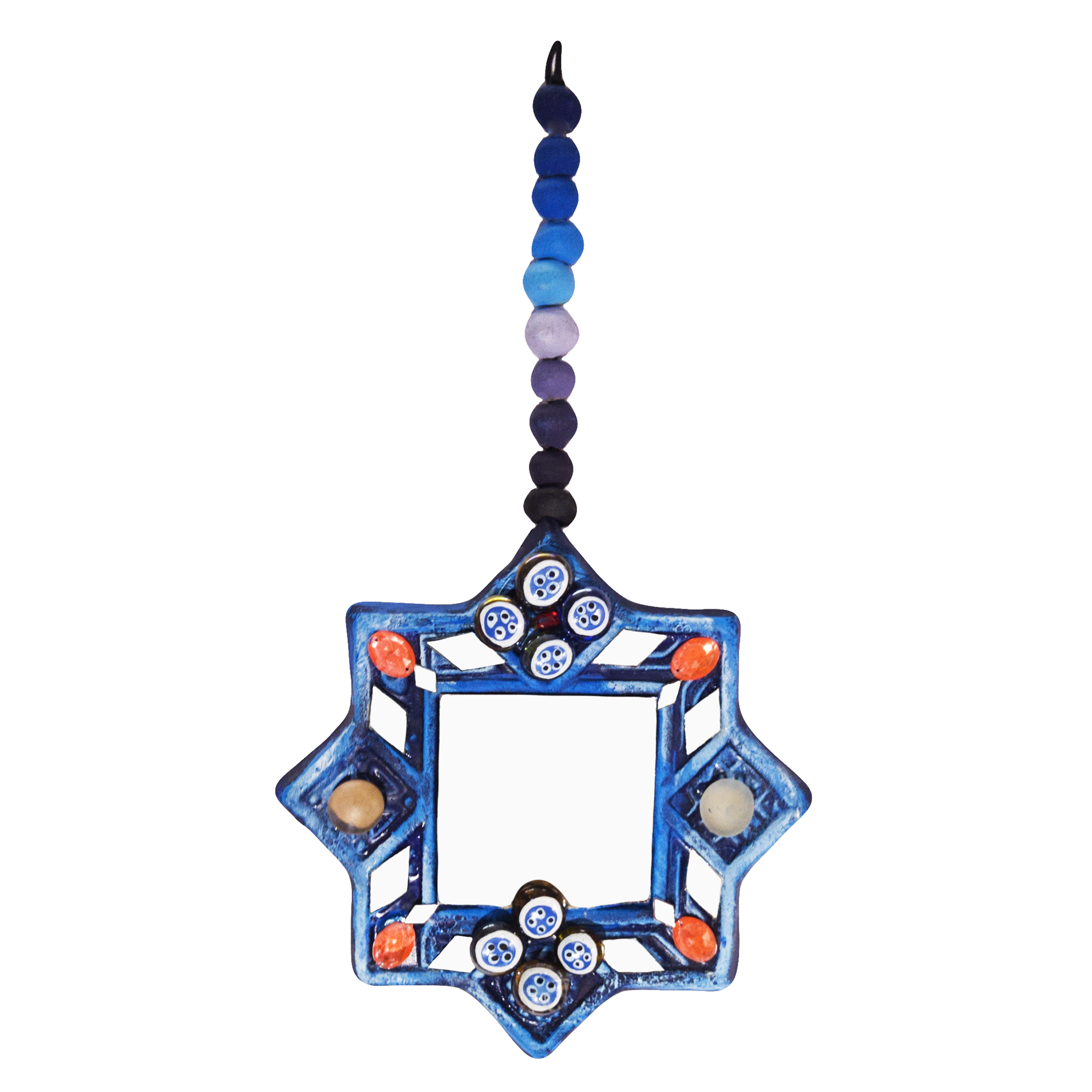 آویز تزیینی مدل آینه چشم نظر کد 03