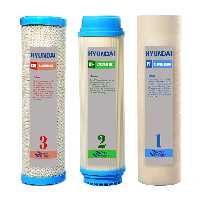 فیلتر دستگاه تصفیه آب زیر سینکی هیوندای مدل HU-F3S مجموعه 3 عددی