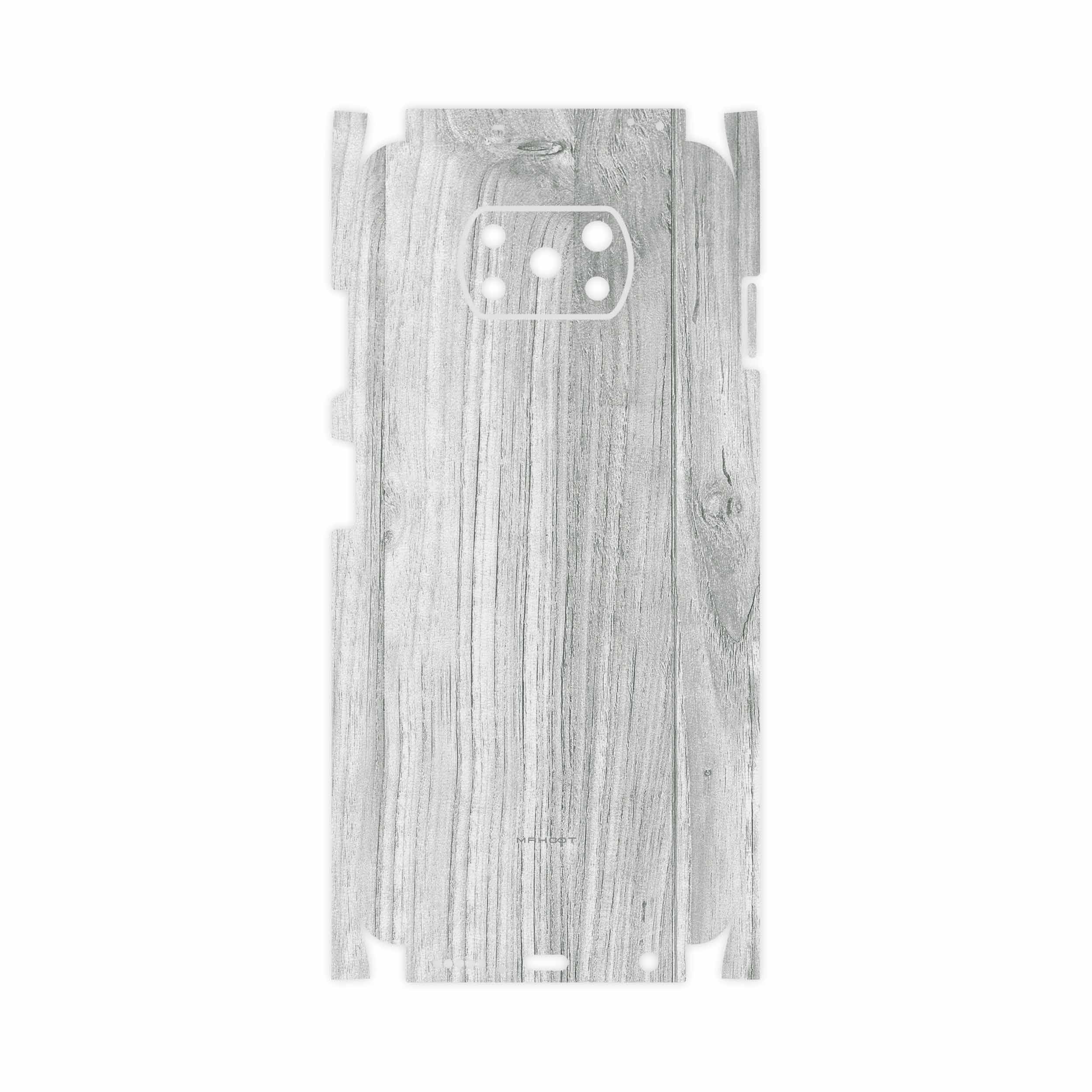 برچسب پوششی ماهوت مدل White Wood-FullSkin مناسب برای گوشی موبایل شیائومی Poco X3 NFC