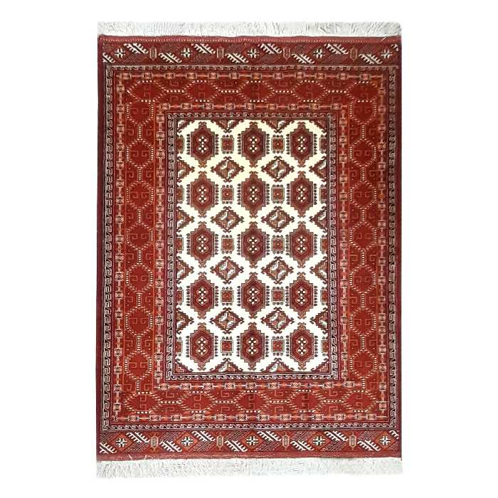 فرش دستباف شش متری طرح ترکمن مدل AA222