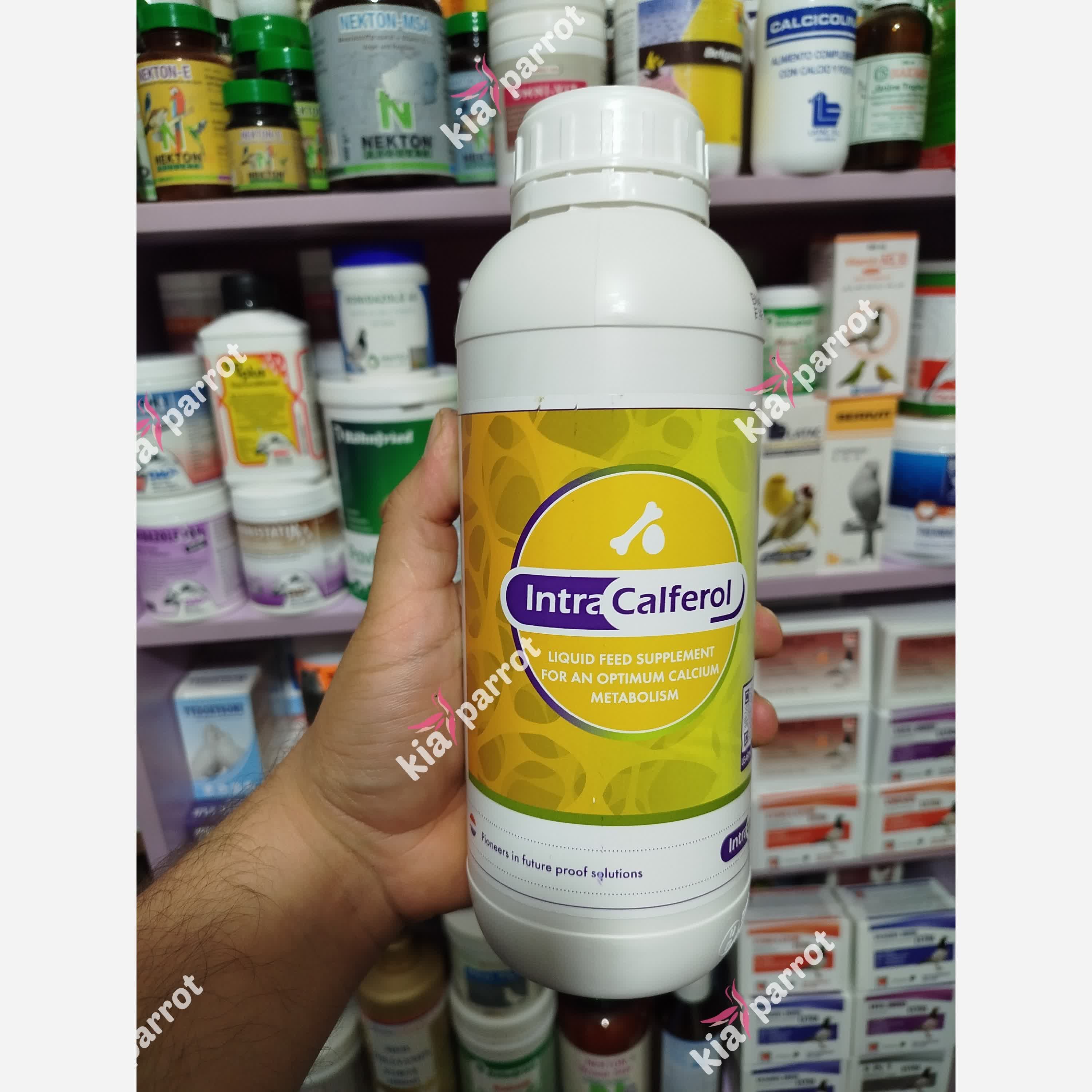 کلسیم D3 پرندگان Intra Calferol کالفرول هلند- 20 سی سی